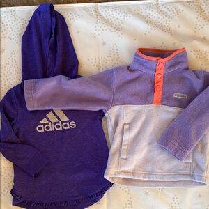Columbia Purple and Pink Fleece Pullover for Kids